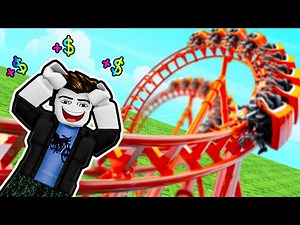 making MILLIONS in Roblox Build a Roller Coaster