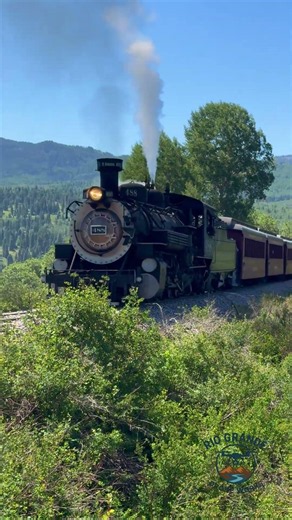 Cumbres & Toltec coal-fired #488 ascends Cumbres Pass North of Dalton