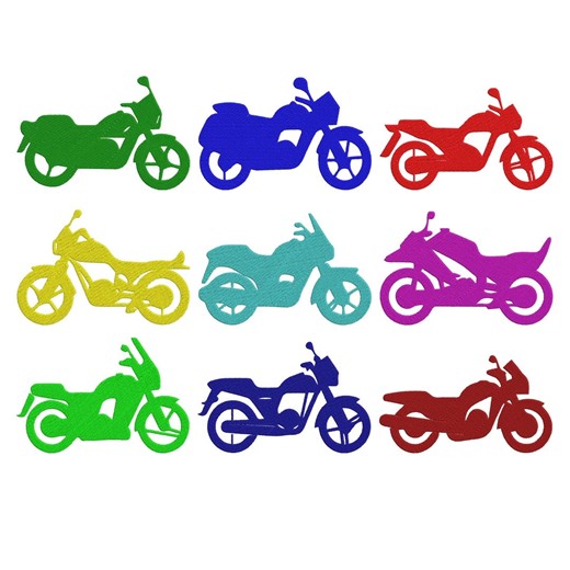 Motorcycle Silhouette Embroidery Design, Bike Rider Motorbike Art Machine Embroidery File, Instant Download - Etsy