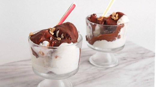 Making your own ice cream toppings is pretty simple to do! Check out this Ice Cream Hard Shell! Written Recipe >> https://www.laurainthekitchen.com/recipes/ice-cream-hard-shell/ | Laura in the Kitchen