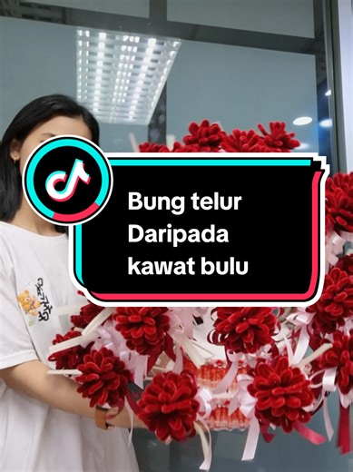 Bunga Telur dari Kawat Bulu