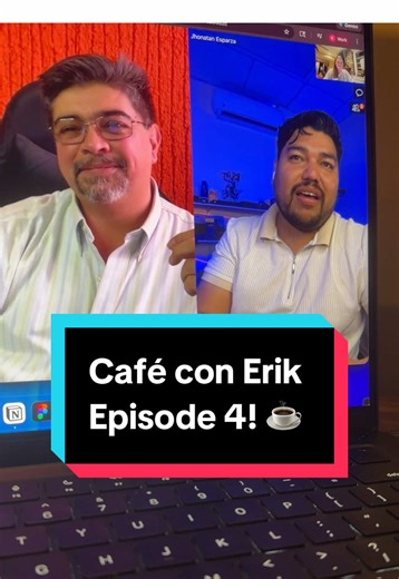 Great conversation with Jhonatan y @Erik Picazo today! Watch the recording and tune in live next month ☕️ 📱 ¡Gran conversación con Jhonatan y Erik hoy! Vean la grabación y sintonícenla en vivo el próximo mes.