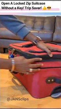 How to Open and close a locked luggage without key without a trace! works 100% #luggage #lifehacks