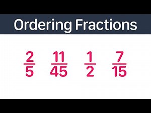 Ordering Fractions | GCSE Maths