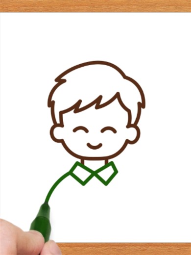 Boy Drawing Tutorial for Kids — Simple Line Art