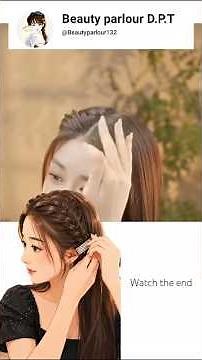 😱Korean Side Braided Half-Up Hairstyle💖Easy & Elegant Tutorial🌸 Dutch Braid Cute & Trendy Hair Look