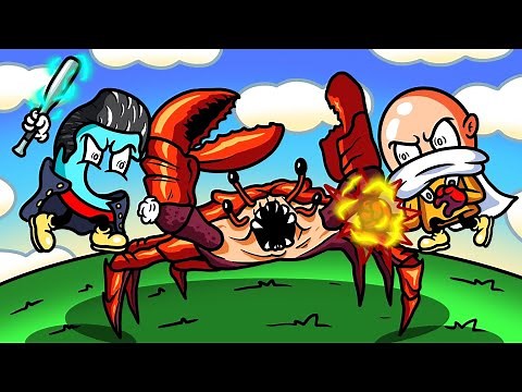 We Beat Up the Massive Crab Boss in Roblox The Strongest Battlegrounds!
