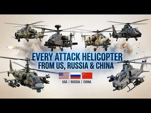 Every Attack Helicopter from USA, Russia & China 🚁💙 | Full Comparison