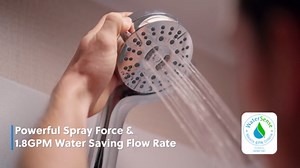 Waterpik Transform Pivoting RV Shower Head with Ultra-Flexible Hose and Pause Switch, Great for Campers, Trailers, Boats, 5-Mode with High Pressure Sprays, Brush Nickel, PHR-559E