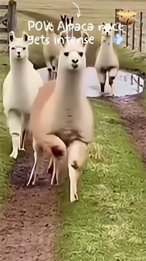This alpaca didn't stand a chance 😭 #alpaca #funny #fails