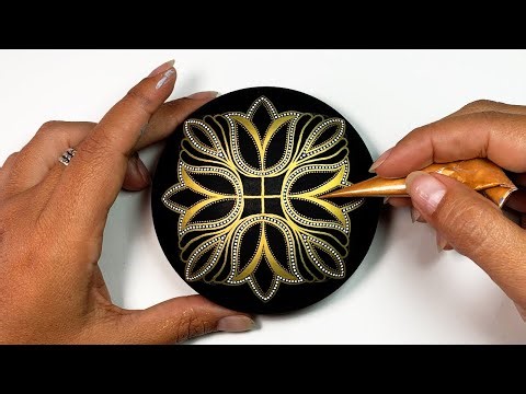 Mandala Art Dot Painting Rocks Painted Stones | How to Paint Mandala for Beginners Tutorial #mandala