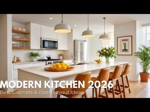 Modern Kitchen Ideas 2026 Best Kitchen Cabinets & Open Layout Inspirations