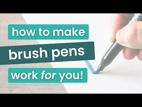 How to use a brush pen the right way for calligraphy