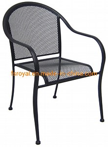 [Hot Item] Commercial Furniture Modern Furniture Metal Furniture Black Mesh Outdoor Restaurant Dining Chair