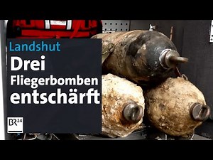 Landshut: Aerial bombs defused - closures lifted | Evening News | BR24