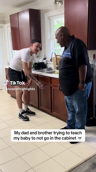 Funny Family Prank: Teaching Baby Cabinet Safety