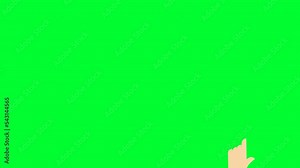 Mouse Pointer and hand cursor clicking with spark Green Screen animation.Mouse cursor clicking on Green screen.2d animation computer mouse click,Hand Pointer pressing button,Internet animated icon