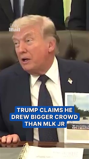 Trump claims he drew bigger crowd than MLK Jr.