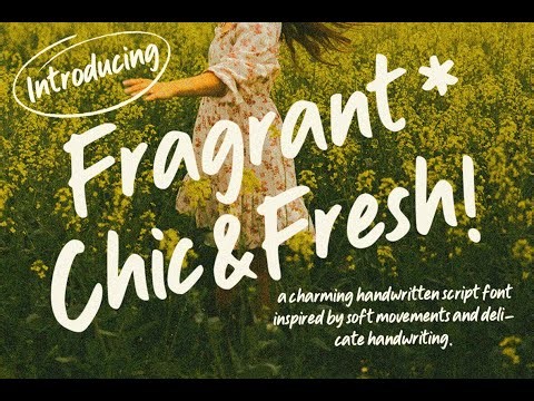 Fragrant Chic and Fresh Font Download