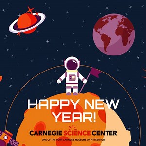 Carnegie Science Center is closed today, Dec. 31. We're open New Year's Day 10 am - 5 pm. We look forward to seeing you in 2018! | Kamin Science Center