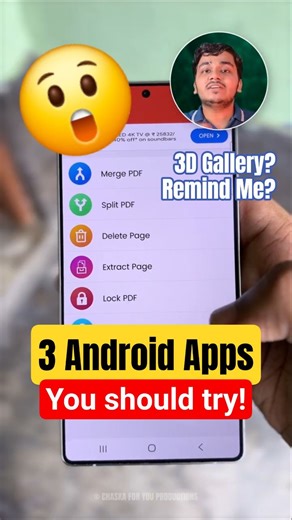 Shagun Verma | Mobile Phone पर ये 3 Useful Android Apps जरूर Try करें! 🔥 #reels #androidapps #techtricks #smartphonetricks #tech #chaskaforyou Agar aap... | Instagram