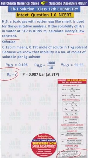 intext 1.6 class 12 chemistry | chemistry class 12 intext question chapter 1 #shorts #youtubeshorts