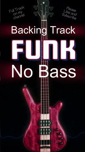 ✭ FUNK ✭ Backing Track No Bass 🚫𝄢🎸 Funk Jam Track for Bassists #backingtrack