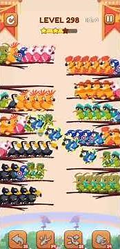 Bird Sort 2 Level 298 Solution | #birdsort #birdsortpuzzle #birdsortcolorpuzzle #birdsortcolor