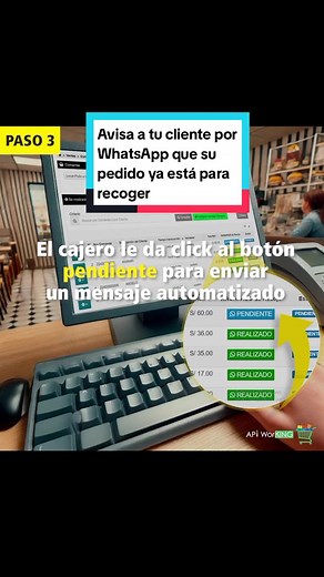 Confirma pedidos listos por WhatsApp fácilmente