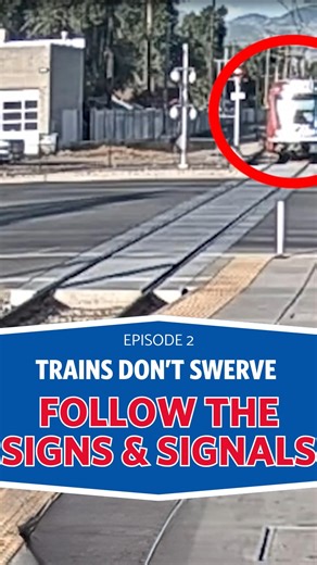 🚊 Trains Don’t Swerve | Episode 2: Follow the Signs & Signals 🚊 This Rail Safety Week, we’re bringing you a special series: Trains Don’t Swerve. Every day, we’ll share a powerful reminder of why safety around trains and tracks is so important — with real stories, real clips, and real lessons. 🚨 Today’s focus: Follow the Signs and Signals. Crossing gates, flashing lights, and red lights aren’t suggestions — they’re lifesaving signals. Ignoring them isn’t just a risk for drivers, either. It put