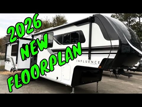 NEW 2026 GRAND DESIGN INFLUENCE 3203GK 5TH WHEEL Dodd RV KING BED SOLAR AUTO LEVELING WALKTHROUGH