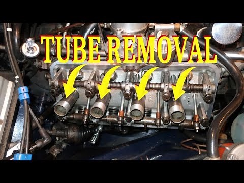 Daimler V8 - Using the spark plug tube removal tool