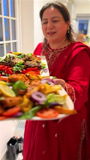 Delicious Eid Platter: Chicken Roast, Grilled Chops, and Biryani