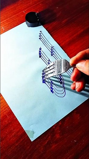 Allah Name Calligraphy with Spoon | Amazing Arabic Calligraphy Art | Easy Islamic Art Tutorial