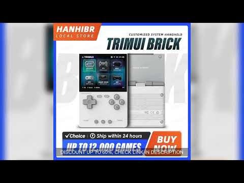 TRIMUI BRICK Handheld Game Console 3.2'' IPS Screen Linux System Trimui UI Metal Back Panel Key LED