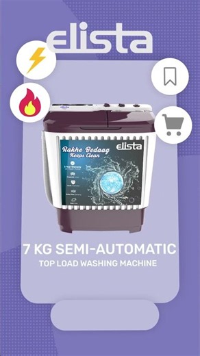 🧺 Elista 7 Kg Semi Automatic Top Load Washing Machine Review ⭐ | Bajaj Finance