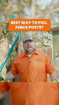 Best Way To Pull A Fence Post? #shorts #fence #diyprojects
