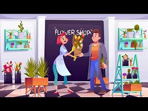 Buying flowers | English conversation