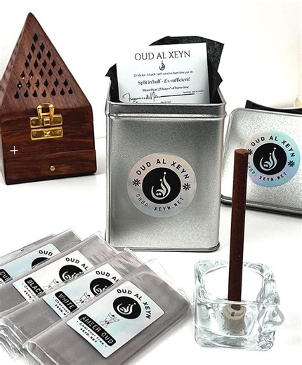 Oud Incense Sticks Bakhoor Set: Arabic Home Fragrance, 25 Charcoal-free Sticks - Etsy UK