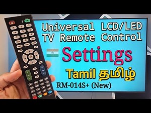 Universal TV Remote Settings | How To Program/Set RM-014S+ (Tamil தமிழ்)