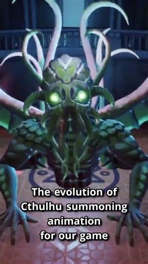 The evolution of the Cthulhu summoning scenes and animations during th...