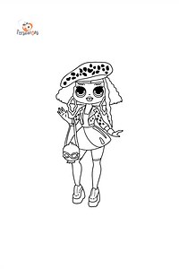 Colouring page LOL OMG Neonlicious ♥ Online and Print for Free!