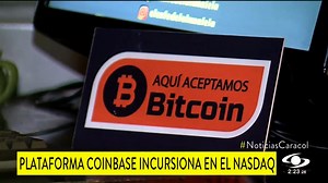 97K views · 433 reactions | Cotización del #Bitcoin marcó nuevo récord por el debut de Coinbase Se trata de una plataforma en la que se puede comprar y vender monedas virtuales. ¿Cómo entender este fenómeno de las criptomonedas? | Noticias Caracol | Facebook
