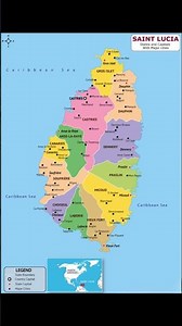 Saint Lucia Map