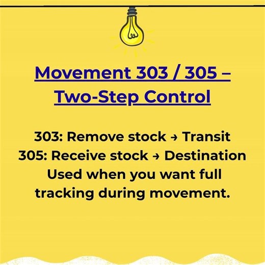 #shorts | SAP MM | SAP SD | Movement 303 305 – Two Step Control