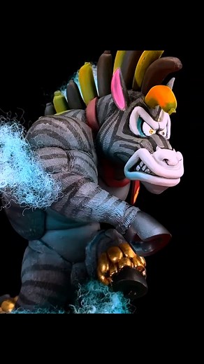 Making Zebra Bananza with Clay #donkeykong #diy #donkeykongbananza #zebra #nintendoswitch2