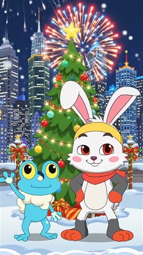 raboot fireworks celebrate Christmas song