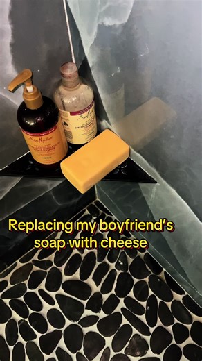 Cheese in the shower is kinda good ngl #prank #fyp