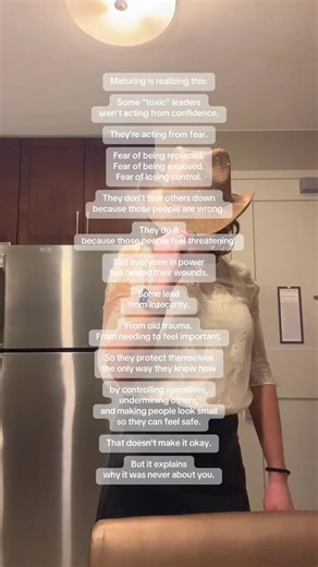 Just a reminder, maturity is understanding ….Not everything that feels personal actually is. Sometimes it’s unhealed people protecting fragile egos. When you stop internalizing a toxic leaders behavior, you start seeing it clearly. | Chelsea Finds Homes