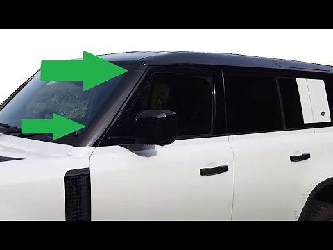 Land Rover Defender 2020 Removing Windscreen A pillars & wrapping gloss black